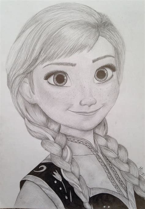 How To Draw Frozen Anna