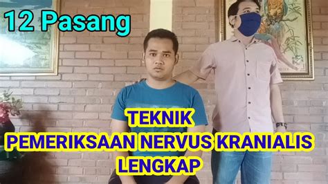 Pemeriksaan XII Saraf Kranial Lengkap YouTube