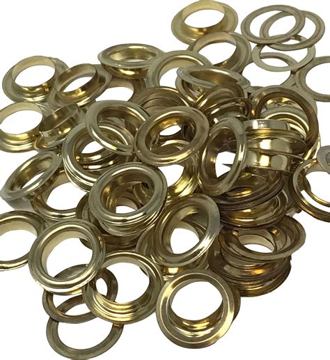 100 Pcs Brass Grommet Kit Tarp Tent Canopy Awning Flag