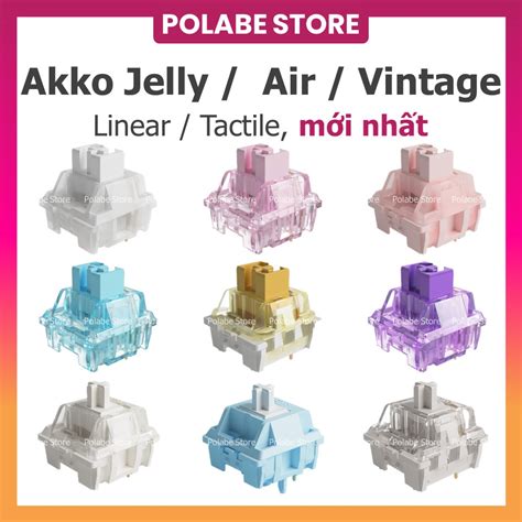 Akko Jelly White Jelly Pink Sakura Sponge Air Vintage White Snow Blue