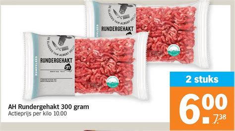 Ah Rundergehakt 300 Gram Aanbieding Bij Albert Heijn