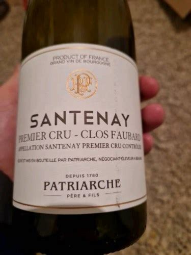 Patriarche P Re Fils Santenay Premier Cru Clos Faubard Vivino France