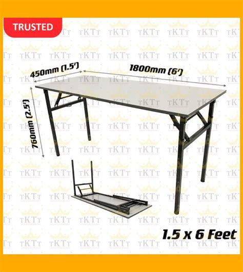 3v 15x6 2x6 Feet Heavy Duty Laminated Wood Top Banquet Table Folding