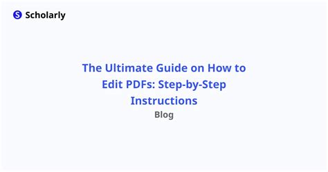 The Ultimate Guide On How To Edit Pdfs Step By Step Instructions