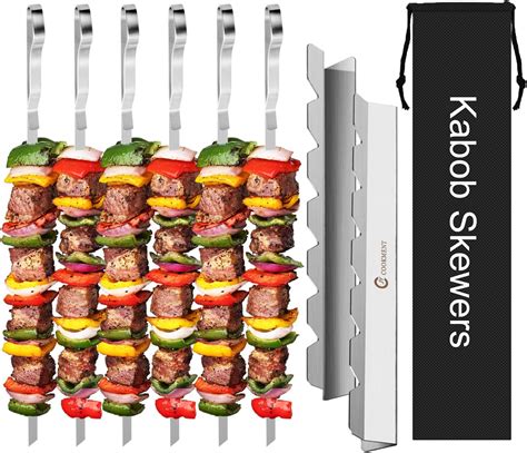 Kabob Skewers Stainless Steel Long Bbq Barbecue Skewers