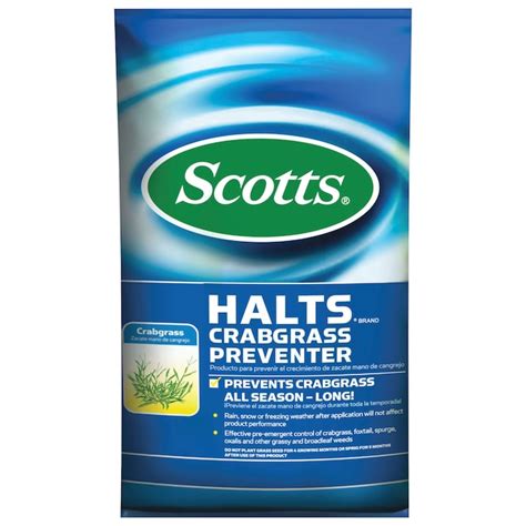 Scotts Halts Crabgrass Preventer 1006 Lb 5000 Sq Ft Crabgrass Control In The Weed Preventers