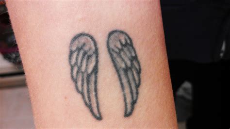 Small Angel Wing Tattoos On Wrist Small Wrist Tattoos Designs And