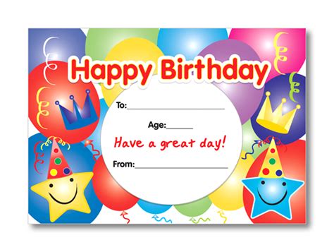 Printable Happy Birthday Certificate