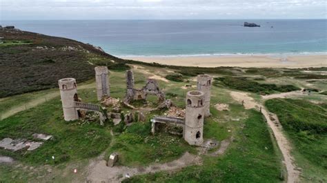 Photogramm Trie Sur Les Ruines Du Manoir St Pol Roux Camaret Sur Mer