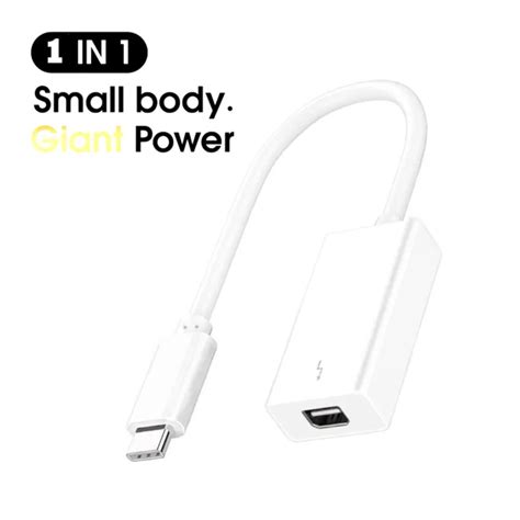 Thunderbolt 3 Usb C ถึง Thunderbolt 2 Adapter Cable Two Way Adapter Compatible For Macbook Pro