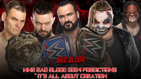 Wwe Bad Blood Dream Card Youtube