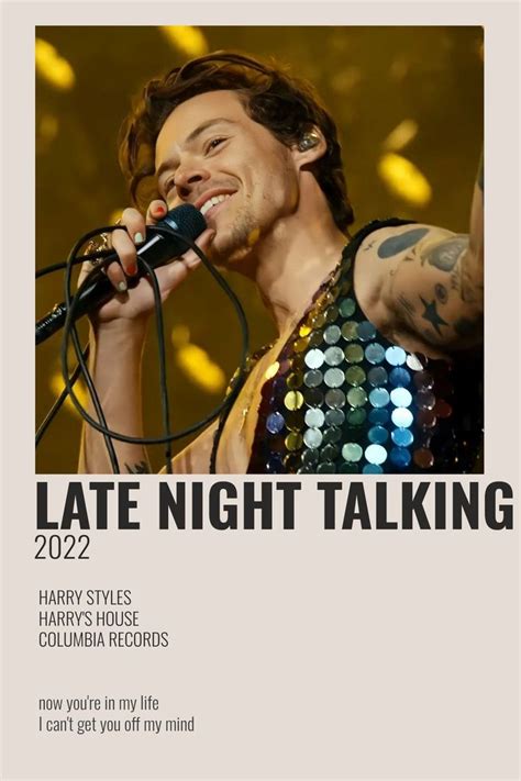 LATE NIGHT TALKING by harry styles Affiche Mercredi adams Beauté