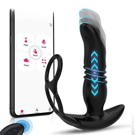 VIBROMASSEUR ANAL TÉLESCOPIQUE MASSEUR DE PROSTATE À DISTANCE GODE PLUG ANAL EUR PicClick FR