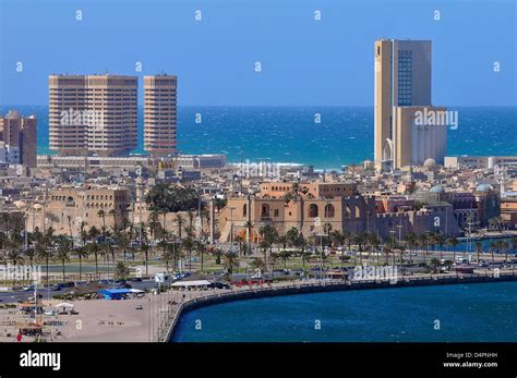 View Of The Citadel In Front Of The Old Town Of Tripoli Libya On 15