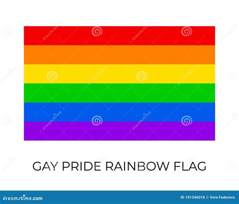 Gay Pride Rainbow Flag Symbol Of Lgbt Community Vector Flag Sexual