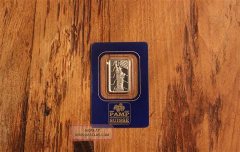 5 Gram Statue Of Liberty With Flag Pamp Palladium Bar 9995 Pure