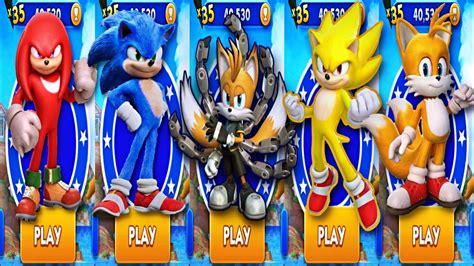 Sonic Dash All Movie Characters Vs Sonic Prime New Update New Character