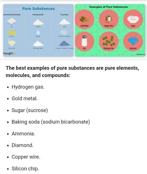 Examples Of Pure Substances