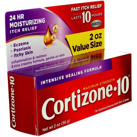 Buy Cortizone 10 Maximum Strength Intensive Healing Formula 2 Ounce Pack Of 2 Anti Itch