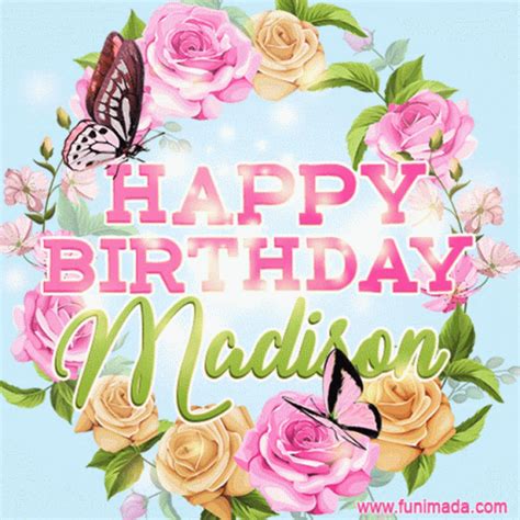 Happy Birthday Madison Butterfly GIF - HappyBirthdayMadison Butterfly ...