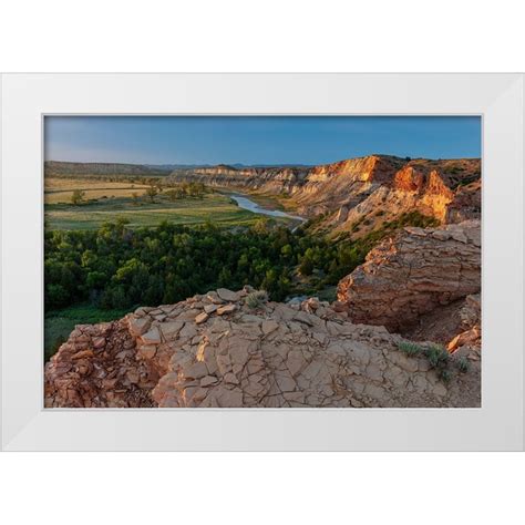 Haney Chuck 32x23 White Modern Wood Framed Museum Art Print Titled
