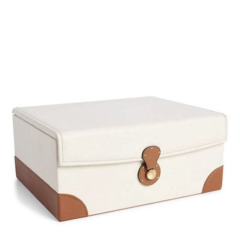 Ryan Box Cream Saddle Boxes Tabletop Accents Products Ralph