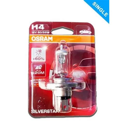 Osram H4 SILVERSTAR 64193SVS 01B Car Halogen Headlight Bulb 4200K Warm