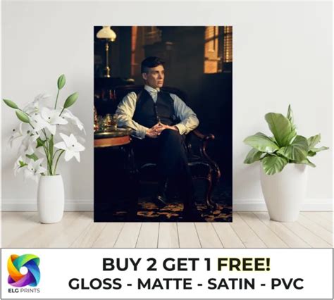 Peaky Blinders Cillian Murphy Tv Show Large Poster Art Print Gift