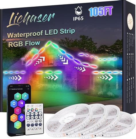 Lichaser Rgb Ic Ruban Led Exterieur Etanche Segment E Ip Rgb Flow