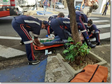 Acidente Em Famoso Cruzamento Deixa Jovem Ferimento Grave