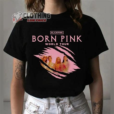 Blackpink Pink Venom Lyrics Album Shirt, Blackpink Born Pink World Tour ...