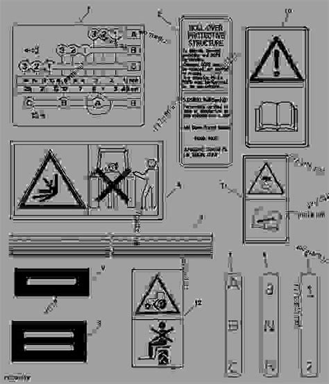 R Label R John Deere Spare Part Parts