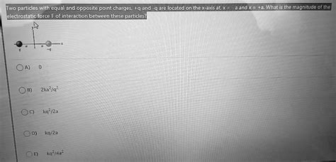 Solved Two Particles With Equal And Opposite Point Charges Q And Q