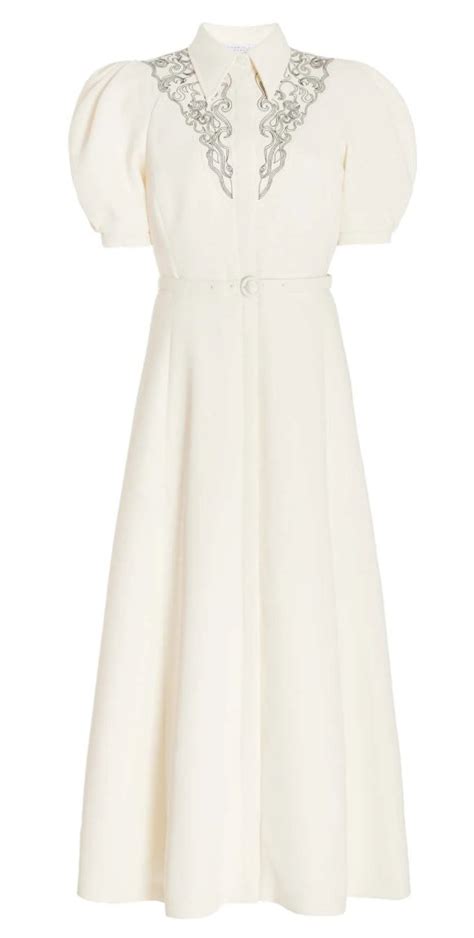 Gabriela Hearst Billy Dress In Ivory UFO No More