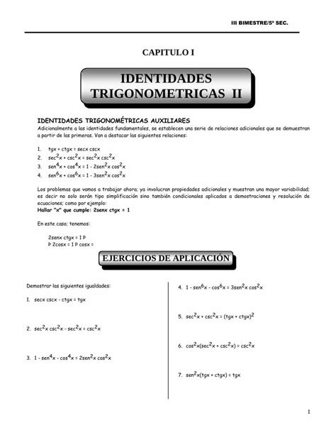 PDF Guia 1 Identidades Trigonometricas Ii DOKUMEN TIPS