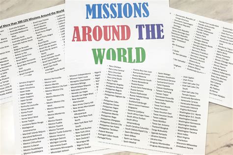 I Hope They Call Me On A Mission Around The World Primary Singing