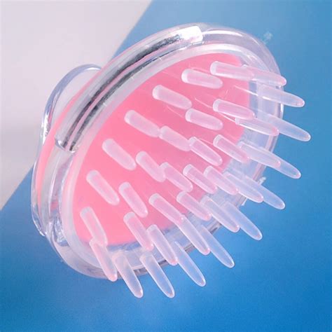 Hot Silicone Head Body Shampoo Scalp Massage Brush Comb Hair Washing