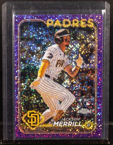 Jackson Merrill Topps Chrome Purple Speckle Refractor Rc