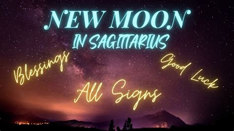 New Moon In Sagittarius All Signs Timestamped Tarot Oracle