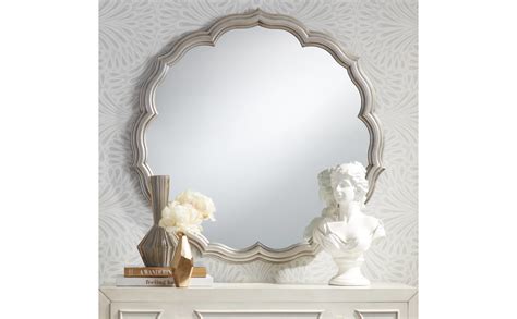 Amazon Turin Round Scalloped Edges Vanity Decorative Wall Mirror