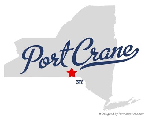 Map of Port Crane, NY, New York