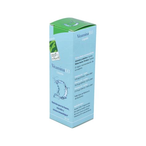Comprar Vitamina D3 Líquido 50 Ml Da Cien Por Cien Natural Dietética