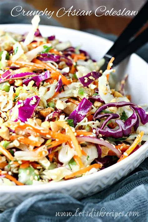 Crunchy Asian Coleslaw Let S Dish Recipes