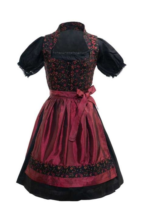 Aloisia Bavarian Maroon Dirndl Dress German Dirndl Dresses