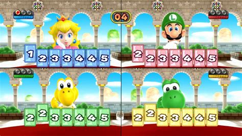 Mario Party 9 Minigames Free Play Peach Vs Koopa Vs Yoshi Vs Luigi