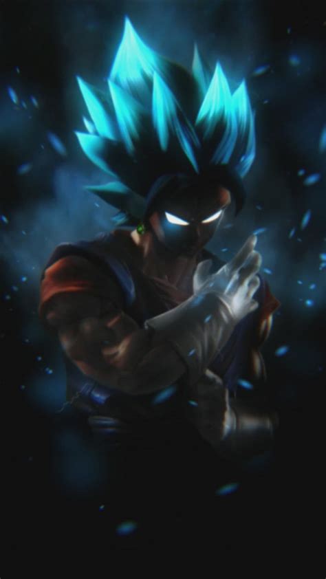 Abstract Son Goku Super Saiyan Blue Dragon Ball Super Live Wallpaper ...