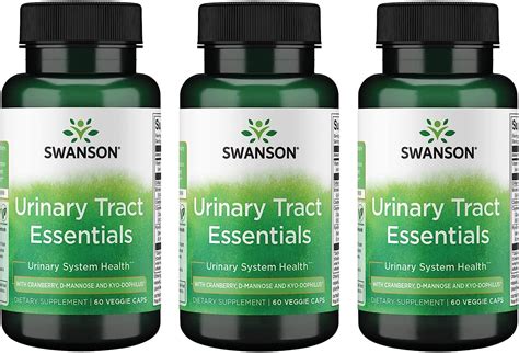 Swanson Urinary Tract Essentials 60 Veg Capsules 3 Pack