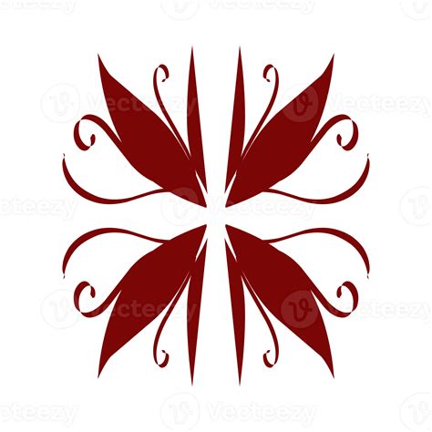 Maroon Color Tribal Design Illustration 24135407 Png