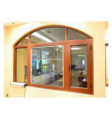 Arched French Casement Window Opening 180 Degree Aluminum Casement