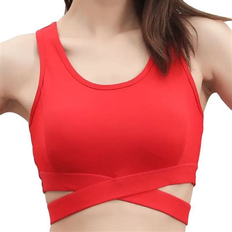 Eshines Sexy Push Up Running Bras Shakeproof Seamless Active Quick Dry